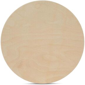 Wood Circles 12 inch 1/2 inch Thick, Unfinished Birch Plaques, Pack of 1 12 inch Wood Circle for Crafts and Blank Sign Rounds, by Woodpeckers