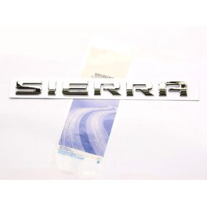 Yoaoo 1x OEM Sierra Letters Emblem Carbonfibre Badge Compatible with 2500HD 3500HD Sierra 2011-2019 Denali (Carbon fiber)