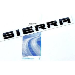 Yoaoo 1x OEM Sierra Letters Emblem Carbonfibre Badge Compatible with 2500HD 3500HD Sierra 2011-2019 Denali (Carbon fiber) in Kuwait
