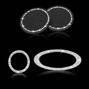 غطاء زر إيقاف تشغيل المحرك اللامع متوافق مع Hyundai Elantra Sonata Accent Tucson Palisade Nexo Kona Ioniq Veloster Azera Santa Car Logo ملصق شعار مجموعة الملحقات الداخلية in Kuwait