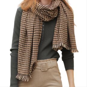 Women's Scarf Women Blanket Scarf Long Shawls Wraps Big Grid Winter Warm Lattice Large Scarves