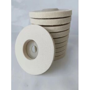 Wool polishing Wheel, polishing disc, Diameter 10CM, 100 Angle Grinder, Surface polishing, Rust Removal, Metal, Glass, Ceramic, Marble, 10 Pieces