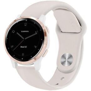 Silicone Watch Bands for Garmin Vivoactive 4S / Venu 2S /Venu 3S / Vivomove 3S, Soft Sport 18mm Quick Release Waterproof Replacement Wristband Strap for Garmin Forerunner 255s/255s Music in Kuwait