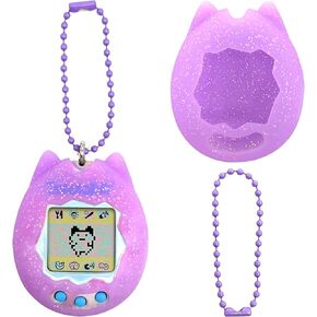غطاء من السيليكون لـ Tamagotchi Original، حقيبة تخزين للسفر متوافقة مع ملحقات Tamagotchi الرقمية للحيوانات الأليفة (الجراب فقط) (أرجواني)