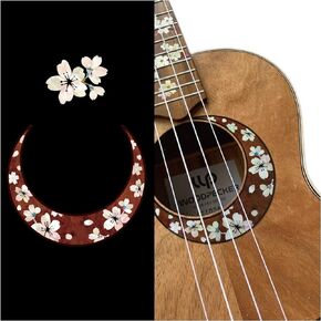 Sakura (cherry blossom) Rosette/size-S/For Ukulele Inlay Stickers Decals
