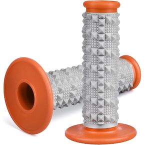 مقابض مقود الدراجة النارية، مقبض مقود الدراجة الترابية، برتقالي/أسود غير قابل للانزلاق، مقبض مطاطي مريح لمقبض مقود الدراجة الترابية in Kuwait