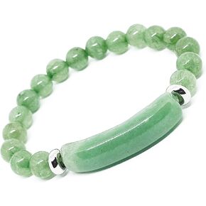 سوار كريستال أفينتورين الأخضر لتخفيف التوتر - سوار كريستال سيترين من الأحجار الكريمة الأصلية لشفاء الثروة والازدهار - سوار استرخاء العقل in Kuwait