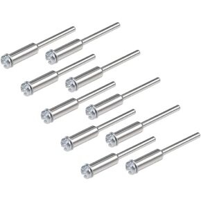 uxcell Cut-Off Wheel Screw Mandrels 2.35mm Shank Diameter Cutting Disc Holder for Compatible Rotary Tools 10 Pcs