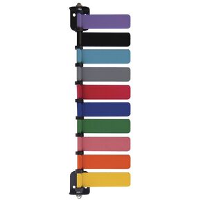 Room ID Flag System, Standard 4" 10 Color Set (Quickly & Clearly Alert Staff to Room Availability)