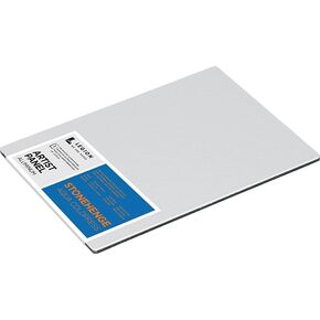 Legion Artist Panel, 1/8" Composite Brushed Aluminum with Stonehenge Aqua Coldpress White, 100% Cotton, 140lb Paper, 16 x x20 inches for Wet Media