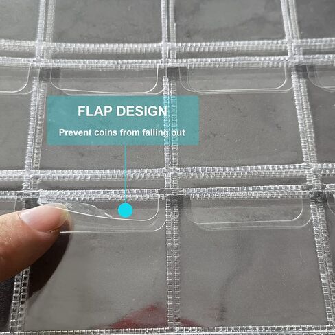 حامل مجموعة العملات المعدنية لهواة الجمع، 240 جيبًا لمستلزمات كتب جمع العملات المعدنية in Kuwait