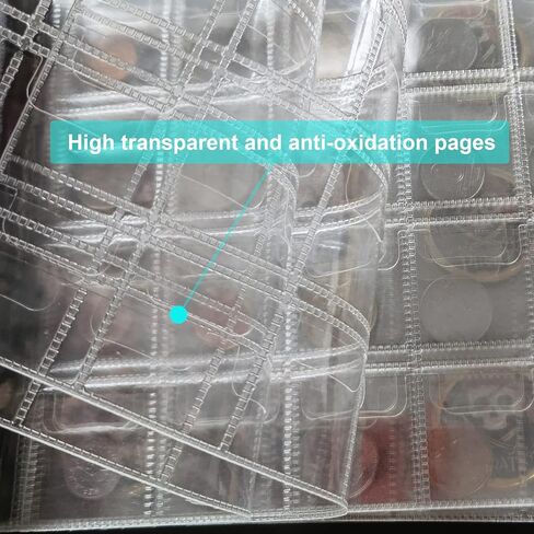 حامل مجموعة العملات المعدنية لهواة الجمع، 240 جيبًا لمستلزمات كتب جمع العملات المعدنية in Kuwait