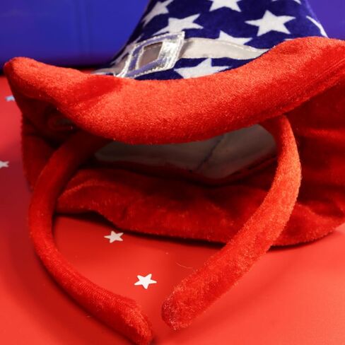 Patriotic Hat, Red White and Blue Party Accessory for Adults, American Flag Designed Headband in Saudi Arabia