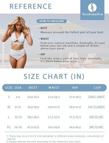 Saodimallsu Womens High Waisted Bikini Sets Twist Racerback Two Piece Swimsuit Ribbed Sexy Cutout Bathing Suits in Saudi Arabia