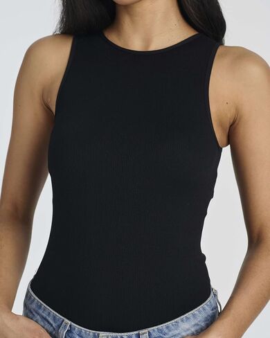 Real Essentials 3 Pack Bodysuits Women Tops Shapewear T Shirt Tank Thong Summer Seamless Sleeveless Shirts Halter in Saudi Arabia