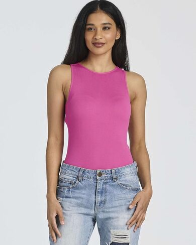 Real Essentials 3 Pack Bodysuits Women Tops Shapewear T Shirt Tank Thong Summer Seamless Sleeveless Shirts Halter in Saudi Arabia