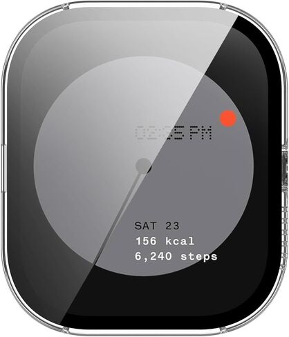 متوافق مع حافظة CMF Watch Pro (D395) وغطاء واقٍ وواقي شاشة بديل مع زجاج مقوى PC لملحقات CMF Watch Pro (أسود) in Kuwait