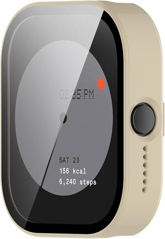 متوافق مع حافظة CMF Watch Pro (D395) وغطاء واقٍ وواقي شاشة بديل مع زجاج مقوى PC لملحقات CMF Watch Pro (أسود) in Kuwait