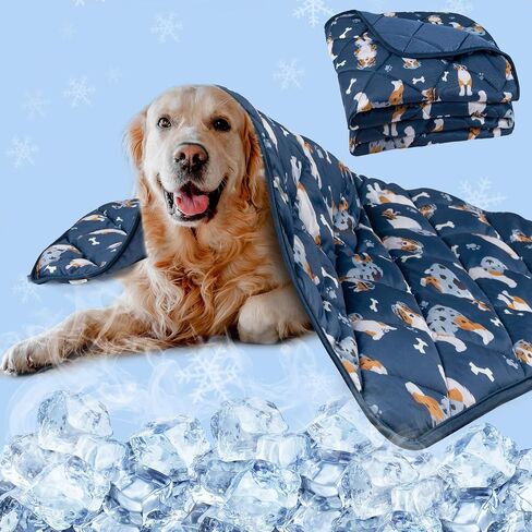 Dog Cooling Mat - Self Cooling Pad Breathable for Dogs Cats Washable Pet Cooling Mat for Indoor Outdoor Pets with Non-Slip&Foldable 22“X28" in Saudi Arabia