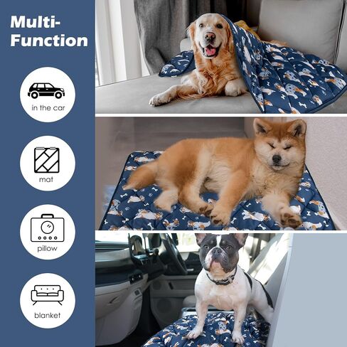 Dog Cooling Mat - Self Cooling Pad Breathable for Dogs Cats Washable Pet Cooling Mat for Indoor Outdoor Pets with Non-Slip&Foldable 22“X28" in Saudi Arabia