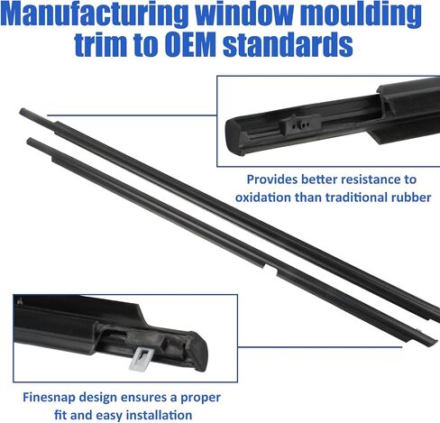 4Pcs Weatherstrip,Window Moulding Trim Seal Belt Compatible with Honda Accord 2003-2007,Replace# 72950-SDA-A01 72910-SDA-A01 72910-SDA-A01 72950-SDA-A01 in Kuwait