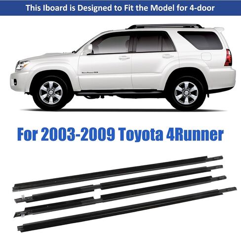 4Pcs Weatherstrip,Window Moulding Trim Seal Belt Compatible with Honda Accord 2003-2007,Replace# 72950-SDA-A01 72910-SDA-A01 72910-SDA-A01 72950-SDA-A01 in Kuwait