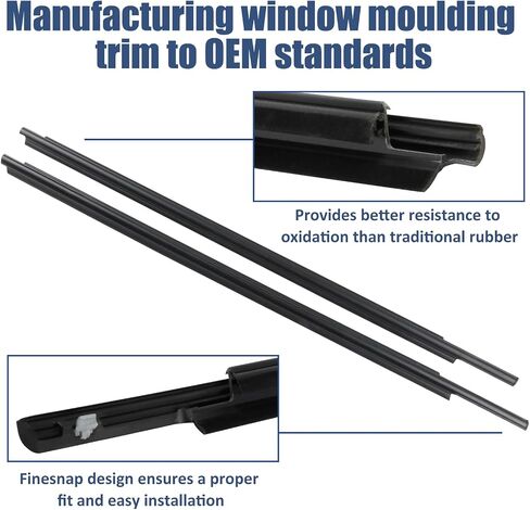 4Pcs Weatherstrip,Window Moulding Trim Seal Belt Compatible with Honda Accord 2003-2007,Replace# 72950-SDA-A01 72910-SDA-A01 72910-SDA-A01 72950-SDA-A01 in Kuwait