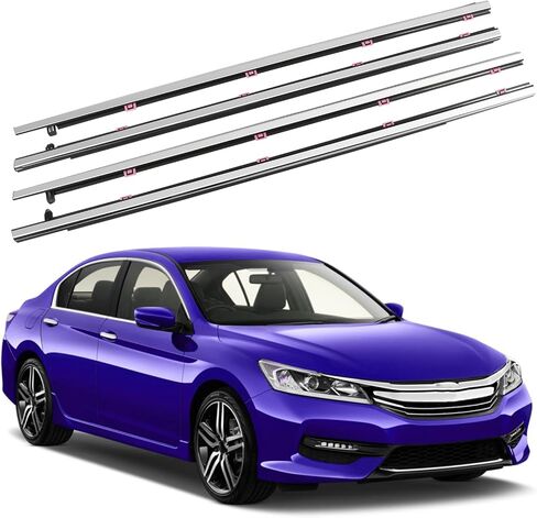 4Pcs Weatherstrip,Window Moulding Trim Seal Belt Compatible with Honda Accord 2003-2007,Replace# 72950-SDA-A01 72910-SDA-A01 72910-SDA-A01 72950-SDA-A01 in Kuwait