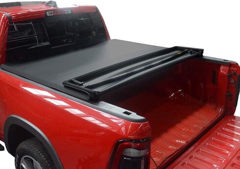 Quad Fold Tonneau Cover Soft Four Fold Truck Bed Covers for 2009-2014 Ford F-150 F150 with 5.5 ft Bed, Styleside in Kuwait