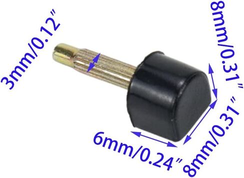 15 Pairs High Heel Tips Shoes Replacement Caps High Heel Repair Tool,3mm Nail Diameter，U-Shape Dowels Repair Tips Pin in 5 Different Size, 8/9/10/11/12mm, Black in Saudi Arabia