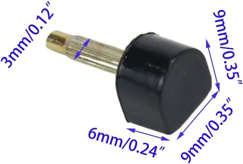 15 Pairs High Heel Tips Shoes Replacement Caps High Heel Repair Tool,3mm Nail Diameter，U-Shape Dowels Repair Tips Pin in 5 Different Size, 8/9/10/11/12mm, Black in Saudi Arabia