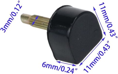 15 Pairs High Heel Tips Shoes Replacement Caps High Heel Repair Tool,3mm Nail Diameter，U-Shape Dowels Repair Tips Pin in 5 Different Size, 8/9/10/11/12mm, Black in Saudi Arabia