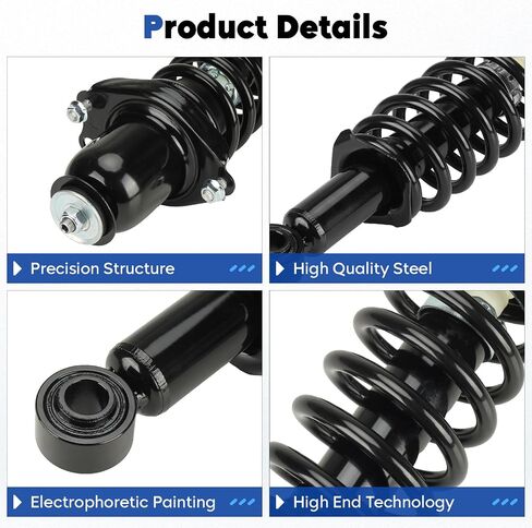 Rear Struts Assembly Fit for Toyota Corolla/Matrix (FWD）2003-2008, for Pontiac Vibe 2003-2008, Shock Absorber & Sway Bar End Link Replace for 171373L K90433 （4Pcs） in Saudi Arabia