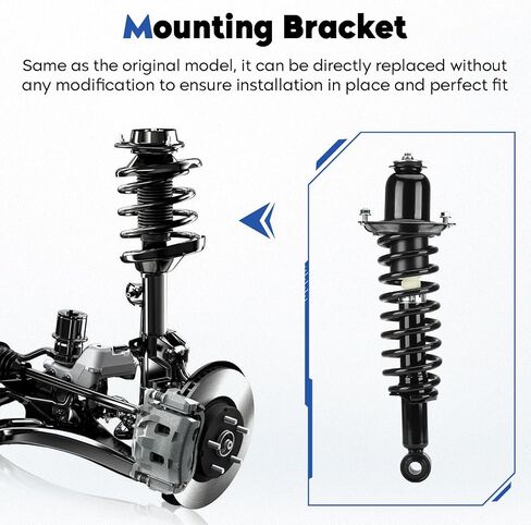 Rear Struts Assembly Fit for Toyota Corolla/Matrix (FWD）2003-2008, for Pontiac Vibe 2003-2008, Shock Absorber & Sway Bar End Link Replace for 171373L K90433 （4Pcs） in Saudi Arabia