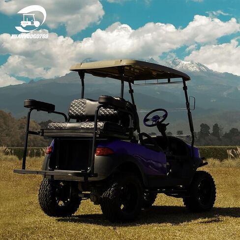 مسند ذراع عربة الجولف مع حامل أكواب لسيارة EZGO TXT Club Car DS Precedent ومجموعة مقعد خلفي Yamaha، إطار دعم محسن / لا حاجة إلى مسند ذراع الحفر in Kuwait
