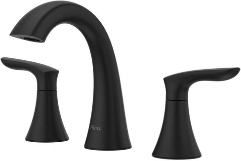 Pfister Weller Bathroom Sink Faucet, 8-Inch Widespread, 2-Handle, 3-Hole, Brushed Nickel Finish, LG49WR0K in Saudi Arabia