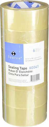 Sparco Sealing Tape Transparent Heavy Duty, 48mm x 50m, 6 Rolls (60041) in Saudi Arabia