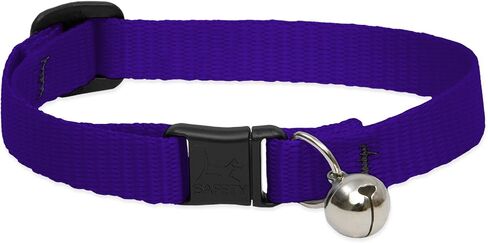 LupinePet Basics 1/2" Black Cat Safety Collar with Bell , 8-12" in Saudi Arabia