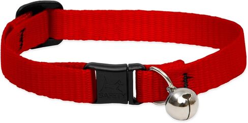 LupinePet Basics 1/2" Black Cat Safety Collar with Bell , 8-12" in Saudi Arabia