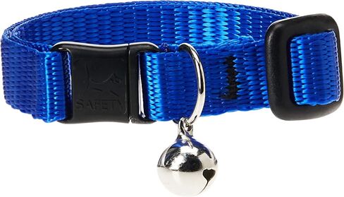 LupinePet Basics 1/2" Black Cat Safety Collar with Bell , 8-12" in Saudi Arabia