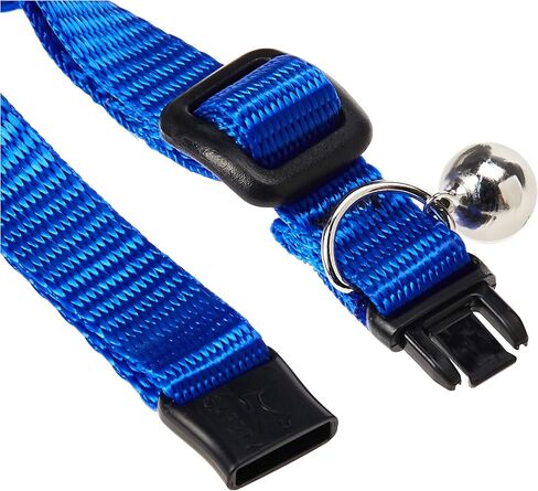 LupinePet Basics 1/2" Black Cat Safety Collar with Bell , 8-12" in Saudi Arabia