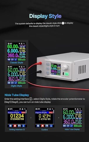 Digital Control RK6006-C 60V 6A 4 Digit Adjustable AC to DC Lab Bench Power Supply Regulator 360W in Kuwait