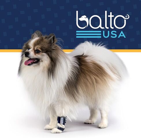 Balto Splint Carpal/Tarsal Brace- Hyperextension Dog Brace – Brace with Aluminum Splint – Supports Fractures and Sprains – Front Leg Support (Extra Extra Small) in Saudi Arabia