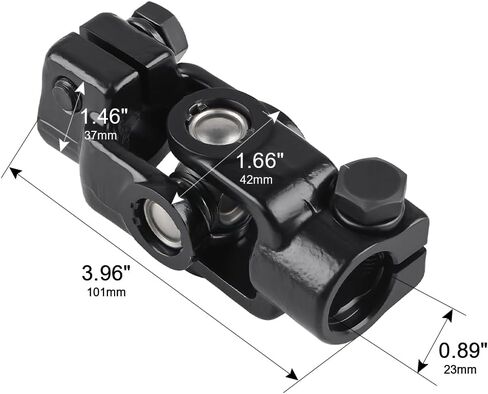 Universal U Joint Coupler Intermediate Steering Shaft Lower Compatible with Ford Escape 2008 2009 2010 2011 2012, Mazda Tribute Mercury Mariner 2008 to 2011, Replacement for 425-358 8L8Z3B676E in Saudi Arabia