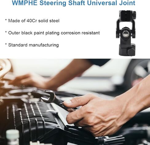 Universal U Joint Coupler Intermediate Steering Shaft Lower Compatible with Ford Escape 2008 2009 2010 2011 2012, Mazda Tribute Mercury Mariner 2008 to 2011, Replacement for 425-358 8L8Z3B676E in Saudi Arabia