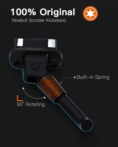 stio Scooter Kickstand متوافق مع Ninebot بواسطة Segway E22 E25 E45 KickScooter Scooter Stand Foot Side Kick Stand سبائك الألومنيوم وقوف السيارات حامل قدم حامل دعم سكوتر الملحقات الأصلية in Kuwait