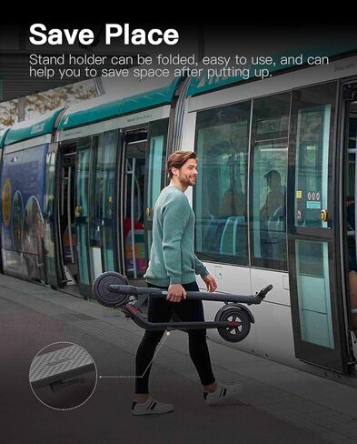stio Scooter Kickstand متوافق مع Ninebot بواسطة Segway E22 E25 E45 KickScooter Scooter Stand Foot Side Kick Stand سبائك الألومنيوم وقوف السيارات حامل قدم حامل دعم سكوتر الملحقات الأصلية in Kuwait