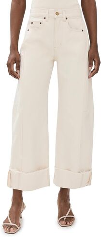 B Sides Women's Relaxed Cuffed Lasso Jeans in Saudi Arabia