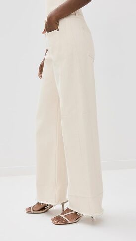 بنطال جينز Lasso نسائي مريح بأساور من B Sides in Kuwait