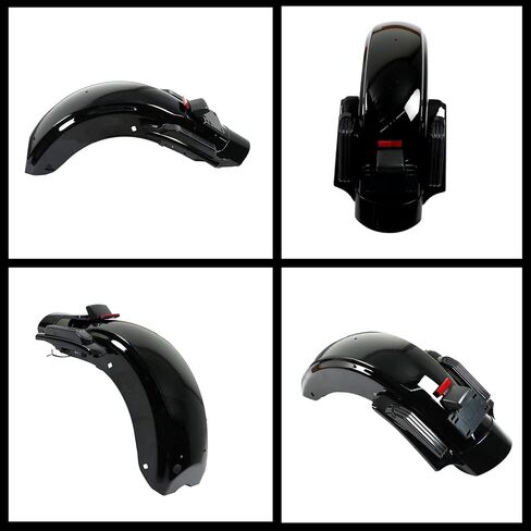 LED Rear Fender System Replacement for Touring Electra Street Glide Road King Road Glide 2014-2022 CVO Style Rear Fender Kit Black in Saudi Arabia